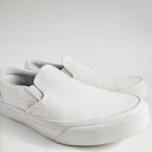 Vans white leather