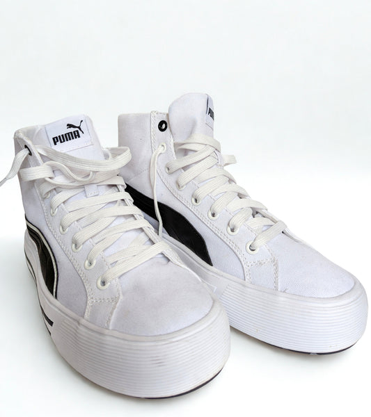 Puma black and white high tops